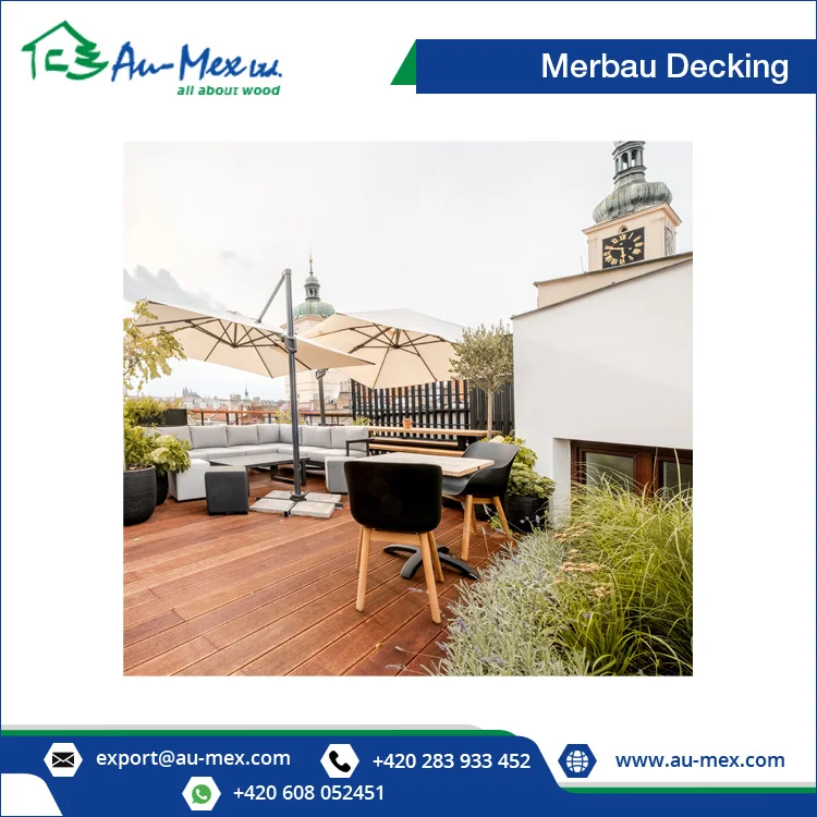 High Quality Merbau Decking 25x145 Reeded/Grooves Wood for Outdoor Modern Style Solid Wood Floor