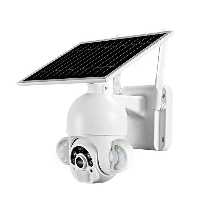 Saikiot 1080P Tuya 4G WIFI Dual Light Solar Security Camera System Wireless Solar Camera Outdoor