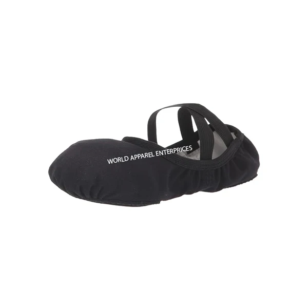 High Quality Black Canvas Ballet Dance Shoes Practice For Students Custom Stretch Canvas Shoes