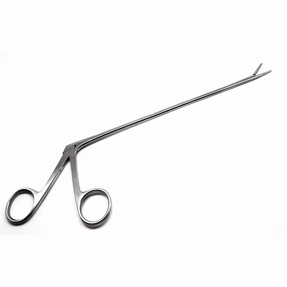 High quality ENT Surgical Ear Forceps Serrated End 1.6mm Stainless Steel Alligator Forceps 8 Inch Medical Forceps