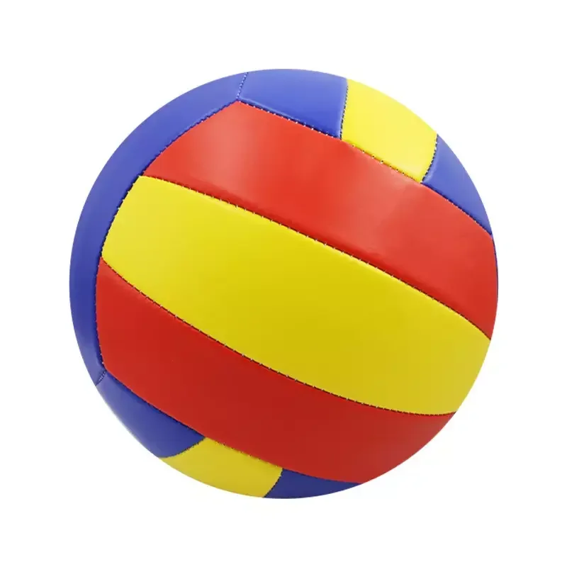 Custom Design Indoor Competition Volleyball Official Size PU Machine Stitched Volleyball Soft Touch Volleyball