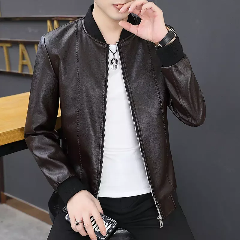 Custom 2024 Spring Summer Original Design Motorcycle Leather Coat Leather Pu Leather Coat Set Ladies Winter Jackets Manufacturer