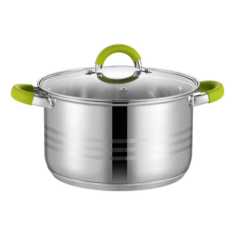Manufacturer Pot Pan Sets Kaisa Villa 12pcs Stainless Steel Cookware Sets Kitchen Cooking Pots for Induction Cooker