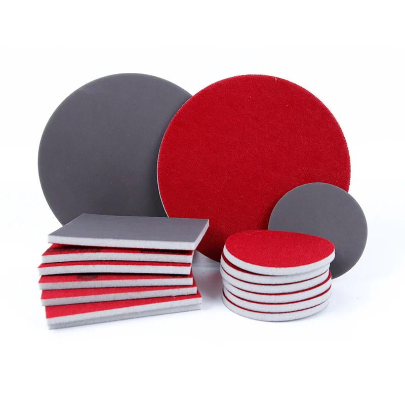 Sand Paper Foam 2000 Grit 6inch 150mm Hook & Loop Sanding Pad Aluminum Oxide Sponge Sandpaper Sanding Blocks for Automotive