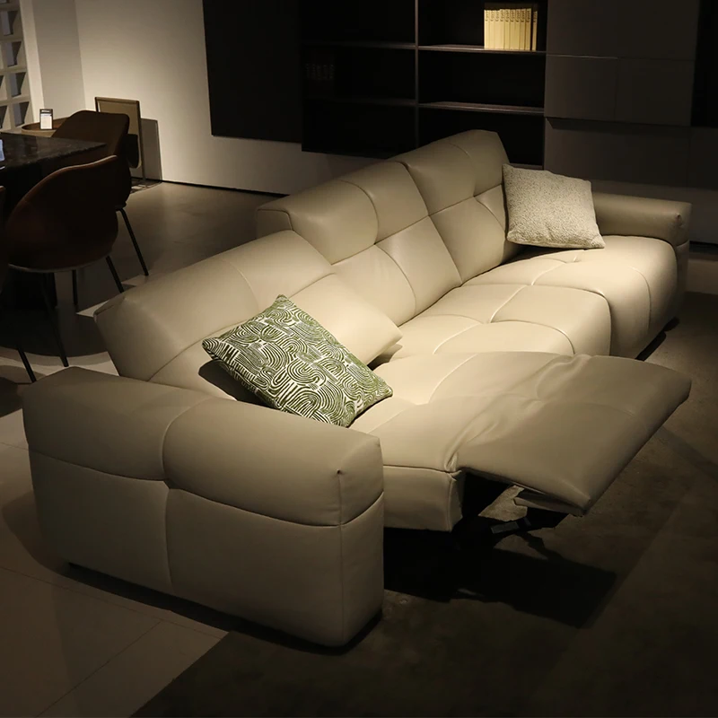 Elegant Gray Italian Sofa Set: Comfortable Furniture for a Stylish Living Space
