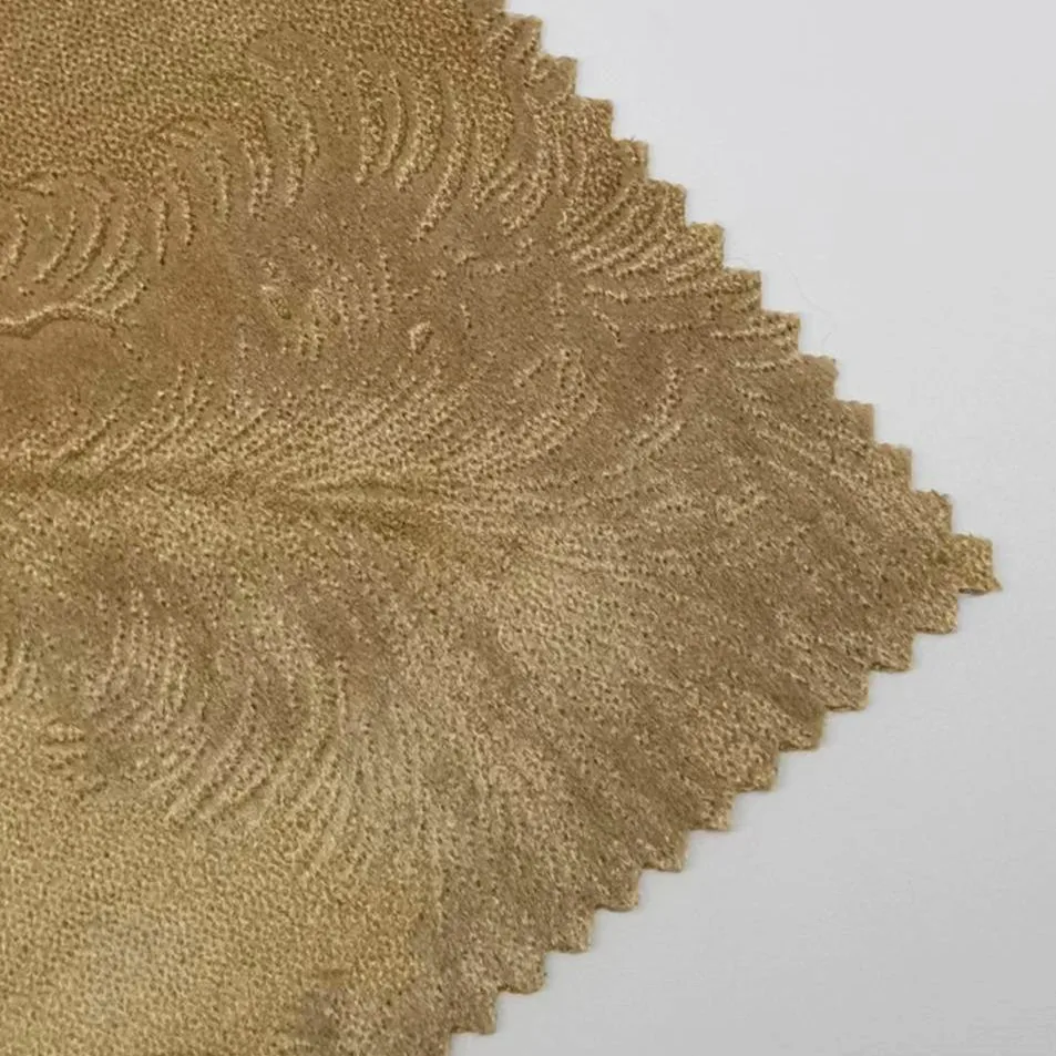 New Style Feather Embossed Tricot Velvet 100% Polyester Burnt-out Fabric Italy Velvet For Pillow