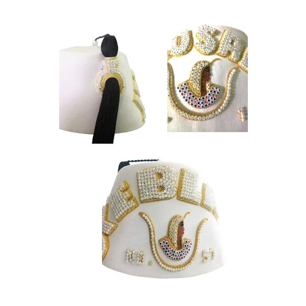 Шляпа Masonic Fez вудбери антиквариат онлайн Shriner Bejeweled шляпа легиона