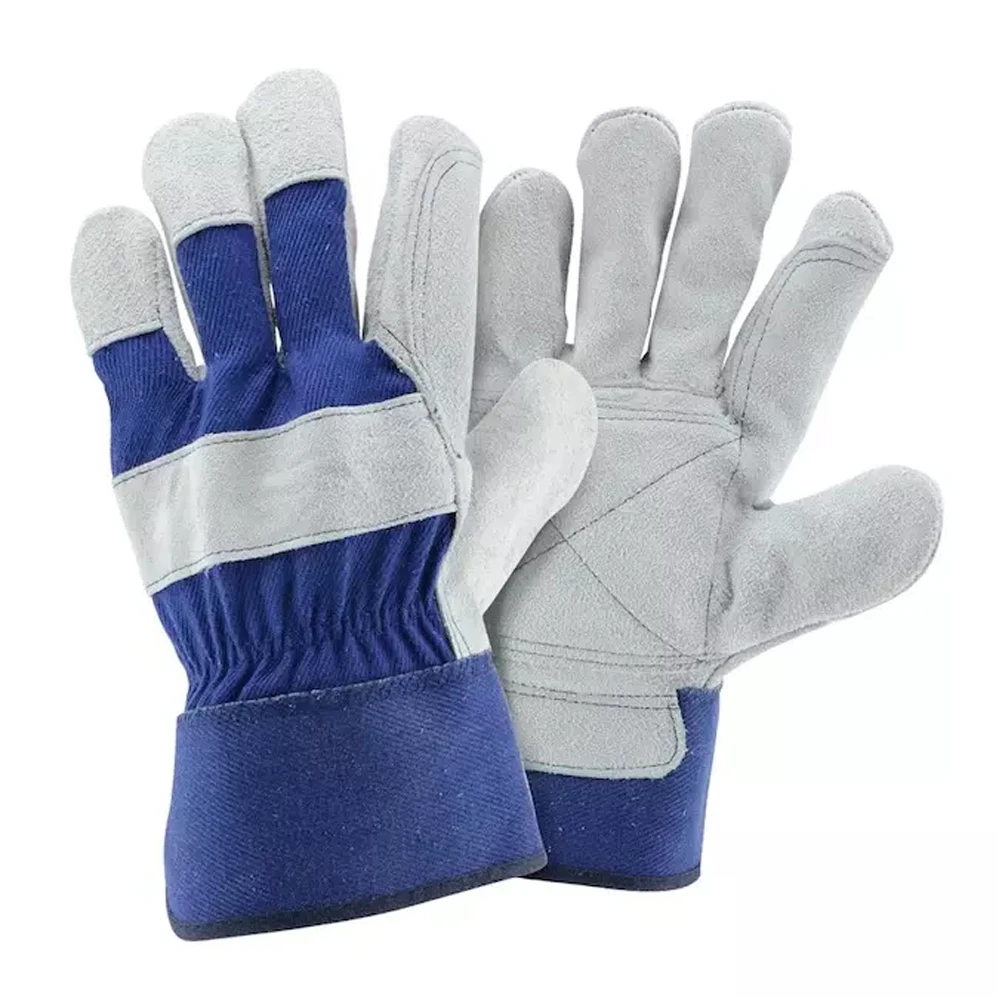 Wholesale New Design Customized logo Cowhide Thermal Leather Reinforced Palm Long Sleeve Casual Safety Work Gloves
