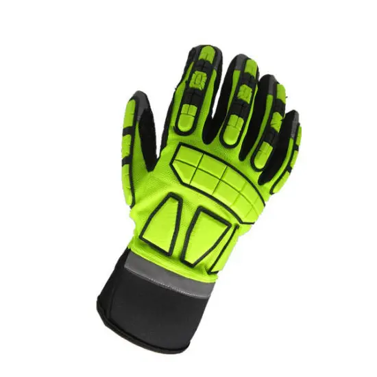 High Quality Anti cut waterproof impact safety gloves kong impact gloves TPR waterproof impact gloves