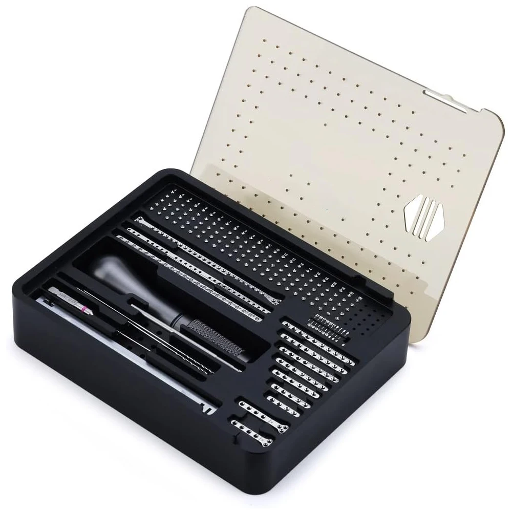 Хит продаж ветеринарные Ортопедические имплантаты 2 4 мм набор инструментов для фиксации основа хирургического ортопедического имплантата