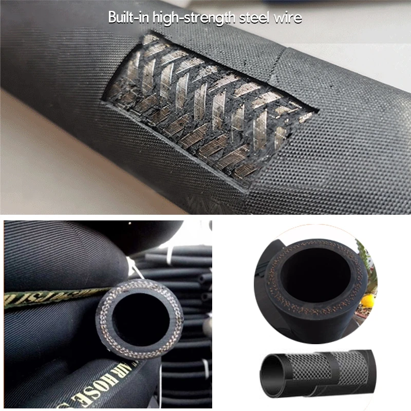 Excellent Bending Resistance PVC or Steel Concrete Sprayer Part 10m/PCS Mortar Spray Machine Hose