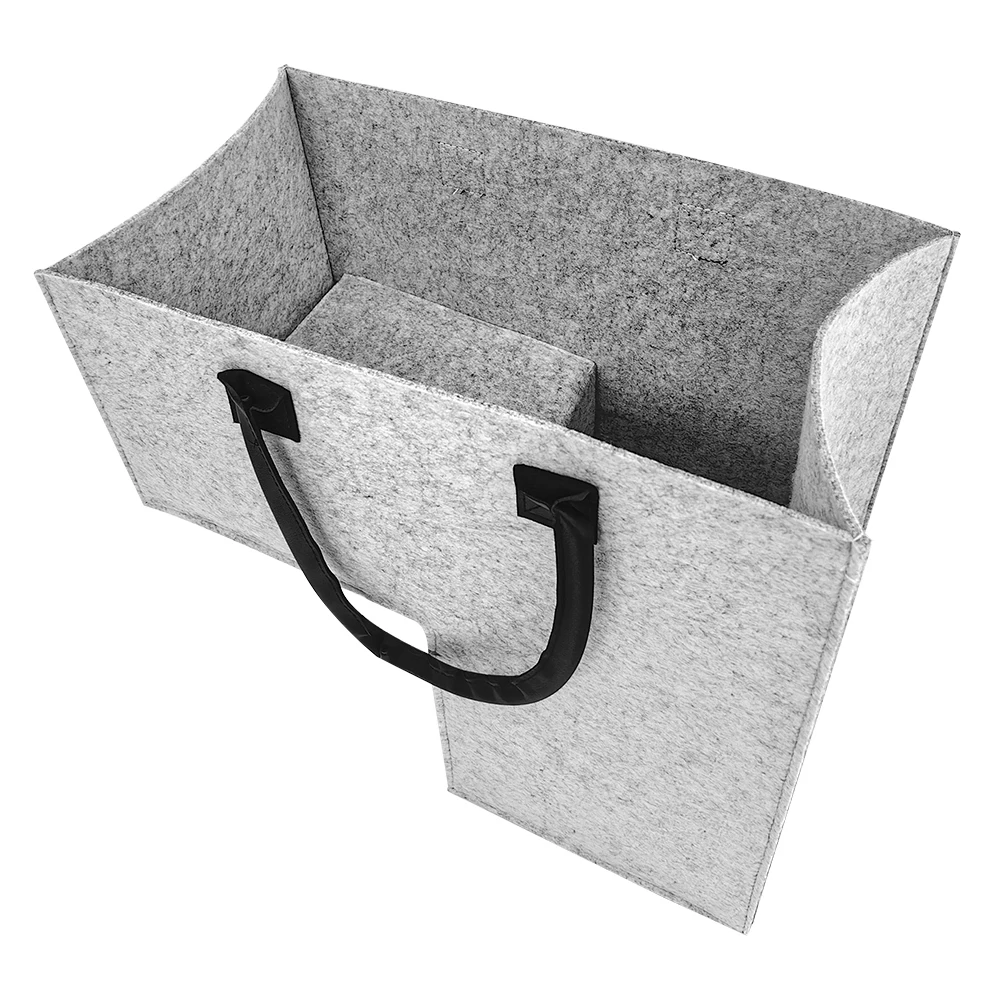 Upin 2024 new Popular Felt Stair Step Storage Organizer with Handles Collapsible Basket