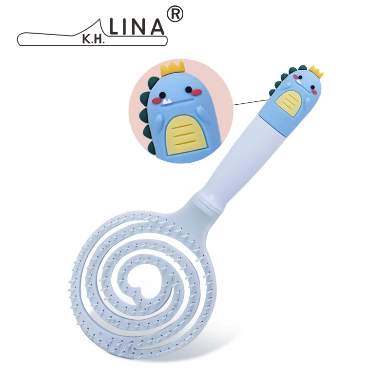 Hair Brush Massage Scalp Brush PVC Nylon Rounded Barber Design Hair  Comb