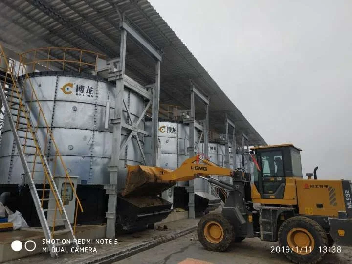 organic fertilizer processing equipment fermentation system waste composting machine garbage disposal