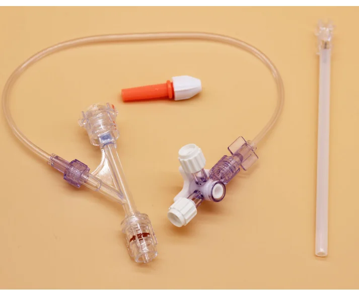 medical Y Medical Cardiology Push Pull Surgery Hemostasis Valve Set Y connector kit