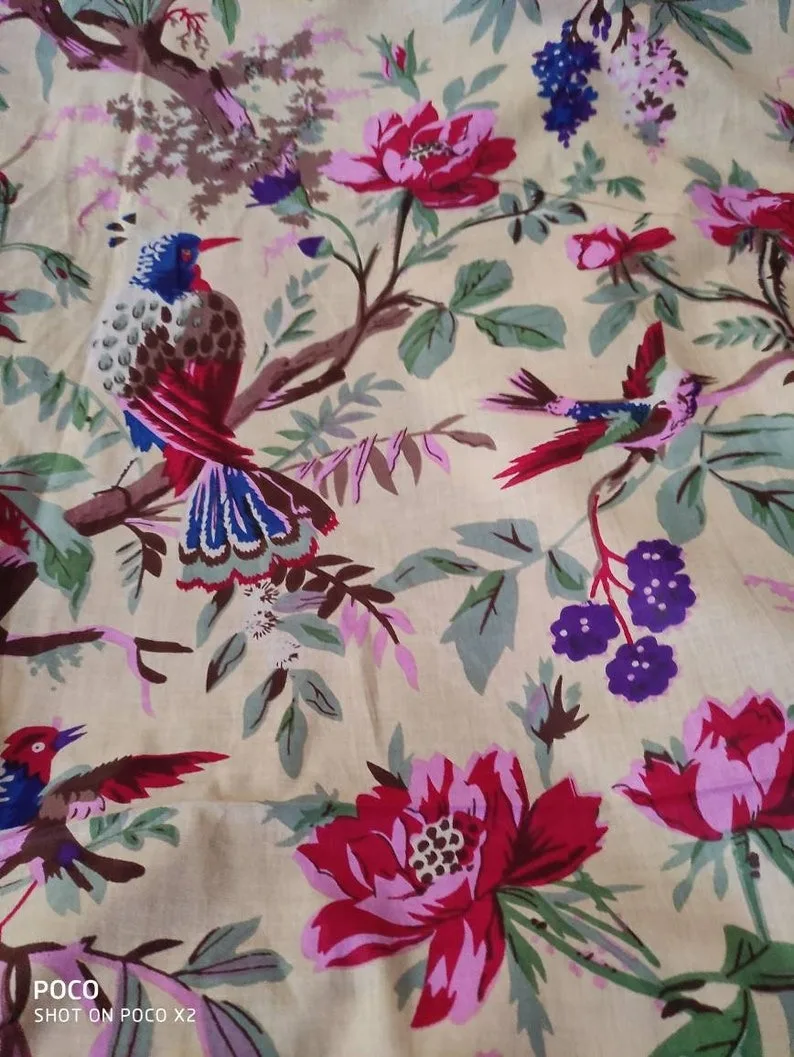 Frida Kahlo Inspired Print, Frida Print, Fabric For Dress Making, Curtain, Cushion, And , Creative Craft. by Indian Exporter