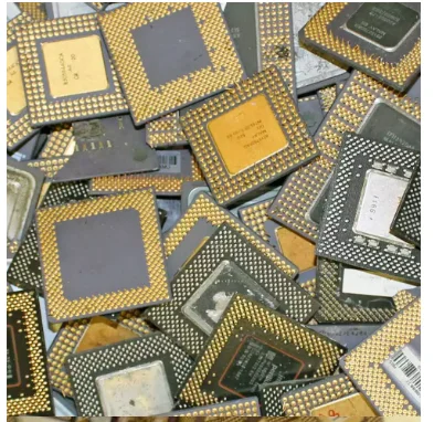 CPUs   View larger image Add to Compare  Share Ceramic CPU Scrap with gold pins/ / Processors scrap/Intel Pentium Pro Ceramic at