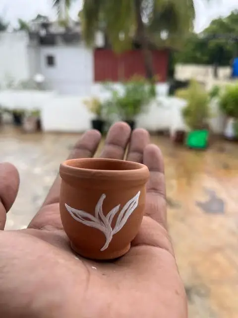 Terracotta Clay Tequila 30 ml shot cup natural and hot sale 2024