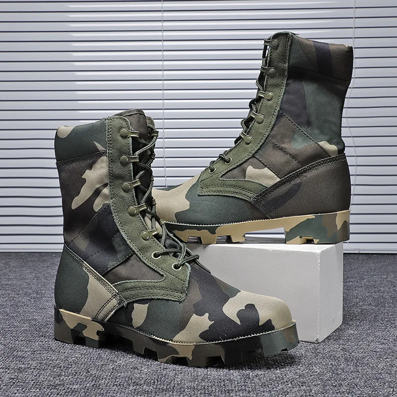 SONICE High Quality Men Work Sport High Shoes Climbing Outdoor Desert Jungle Combat Hiking Tactical Boots