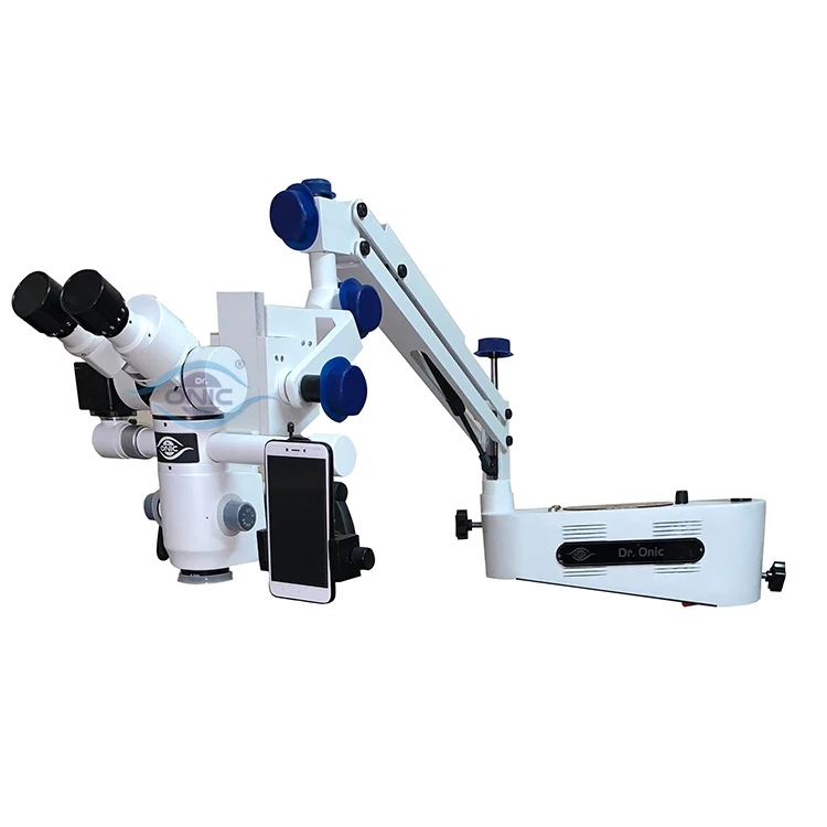 Wall Mount Neurosurgery Operating Microscope 5 Step Magnification High Resolution 90 Degree K-64
