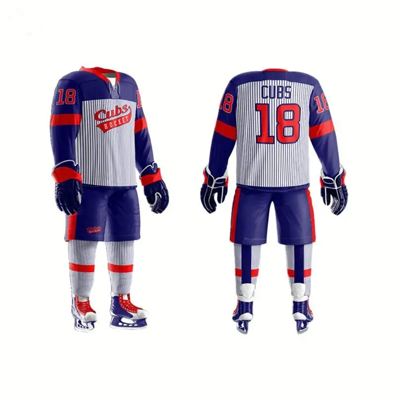 New Fashion Customized Logo Team Sports Ice Hockey Uniform Low Price Ice Hockey Uniform