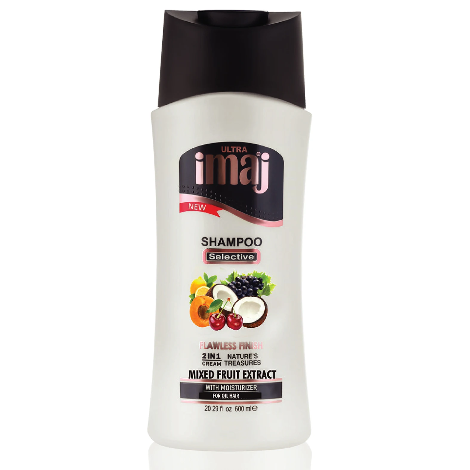 IMAJ ultra shampoo 600 ml 2in1 cream with mixed Fruits Extracts For Oily Hair Types
