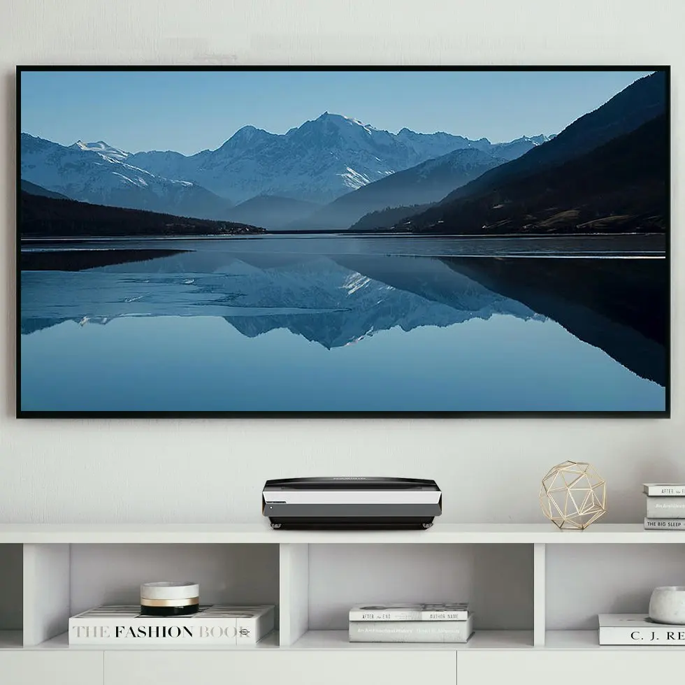 TELON Amazon Hot Sale 120inch 150 inch ALR UST Ambient Light Rejecting Projector Screen with High Quality