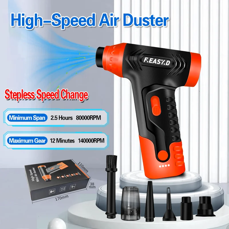 X3 Violent Blower Mini Turbo Jet Fan Handheld 3nd Generation Brushless Motor 140000 RPM Wind Speed 60m/s Duct Fans