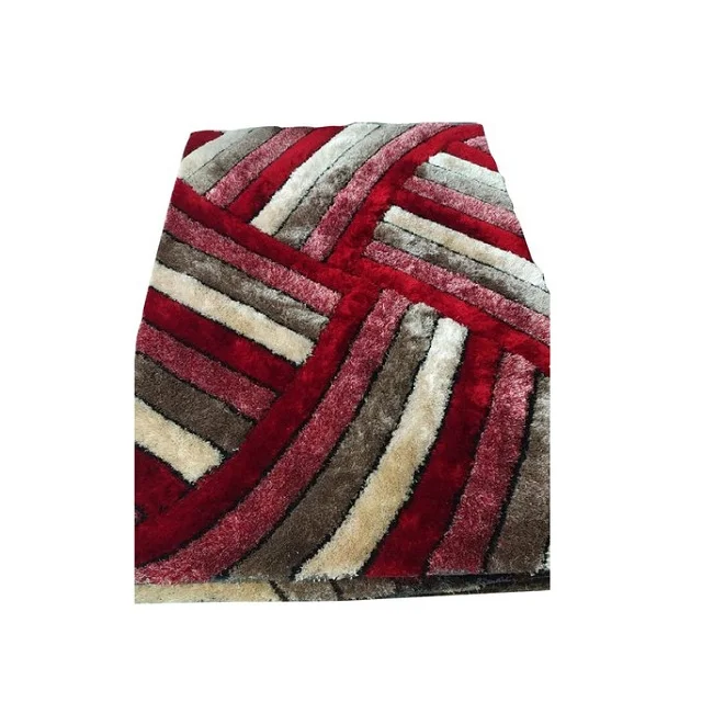 New Design Polyester Shaggy Carpet Polyester Modern Design Shaggy Carpet with Door Mat At Reasonable Price