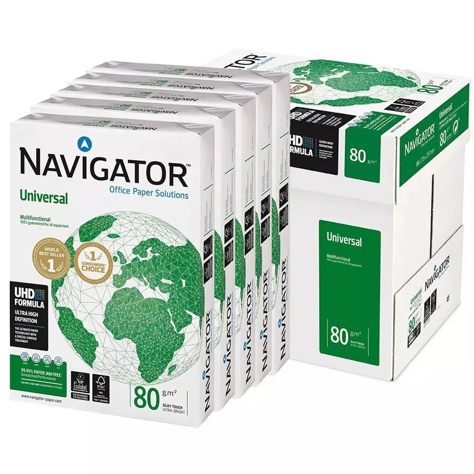Navigator Universal A4 Copy Paper 80 Gsm Box of 5 Reams 500 Sheets / White 80g