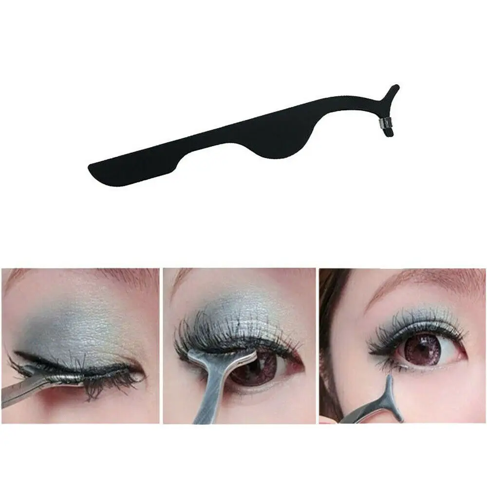 False Eyelashes Clip EyeLash Tweezers Applicator Eye Lash Aid Tools Extension Tweezers Cosmetic Tool