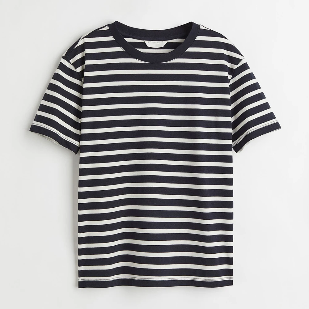 Custom Woman T-Shirt Printed Plain Ladies Black Tshirt Printing Blank Cotton Breathable Women Short Sleeves  T Shirts