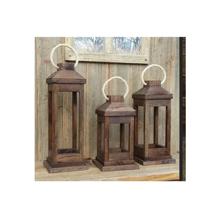 Деревянные свечи в винтажном стиле