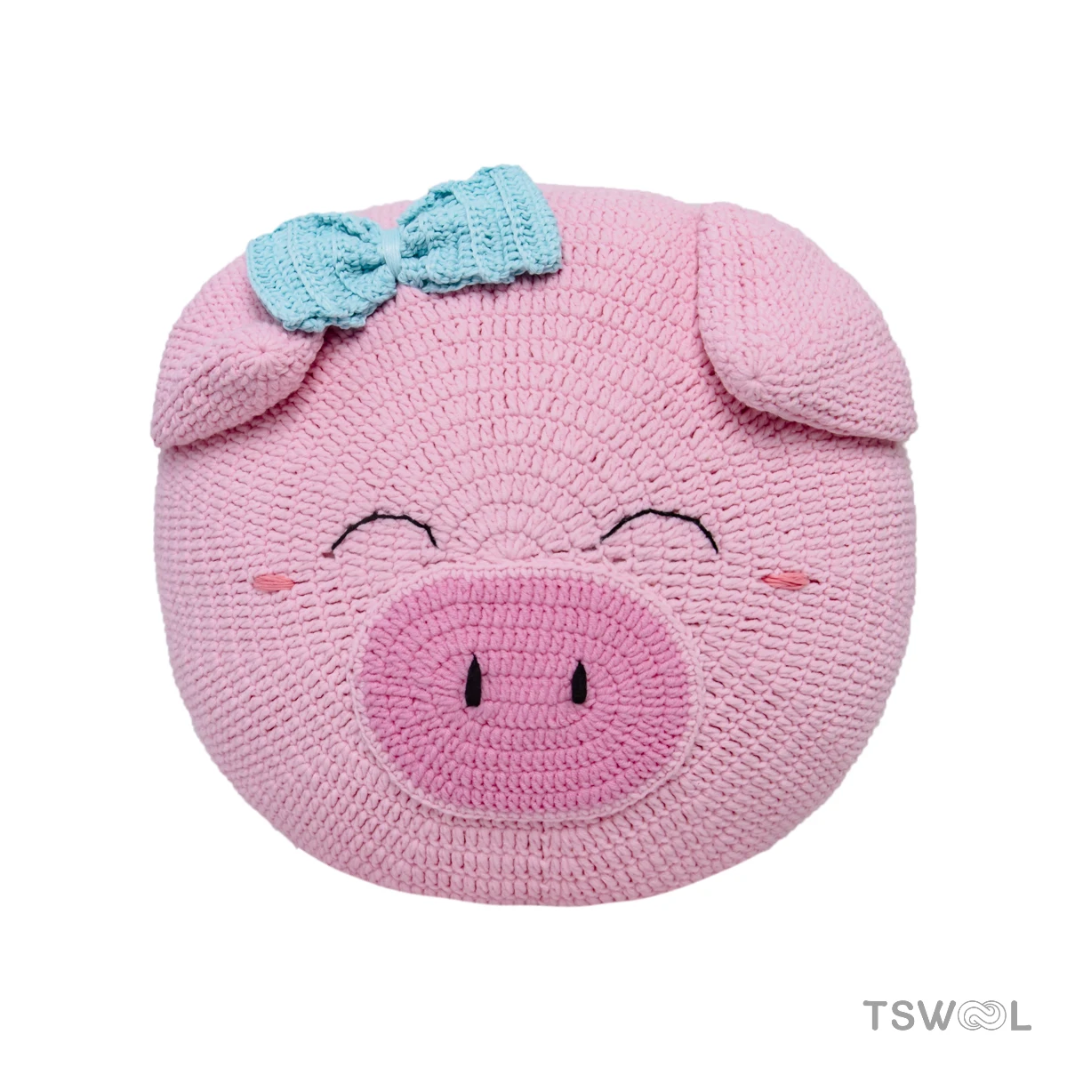 Super cute animal-shaped woolen pillow backrest decoration gift.