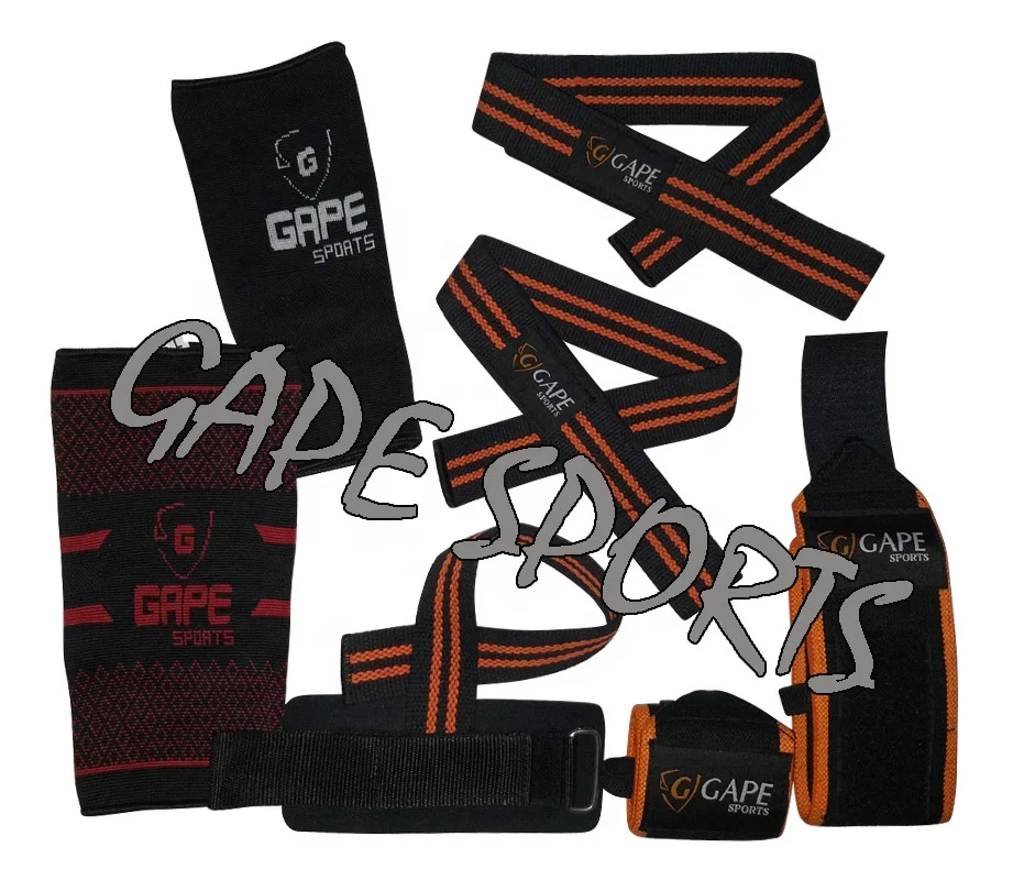 OEM Weightlifting Wrist Wraps Straps Lifting Straps High Quality Weight Lifting Gym Wrist Straps Custom Logo Heavy Duty Cotton