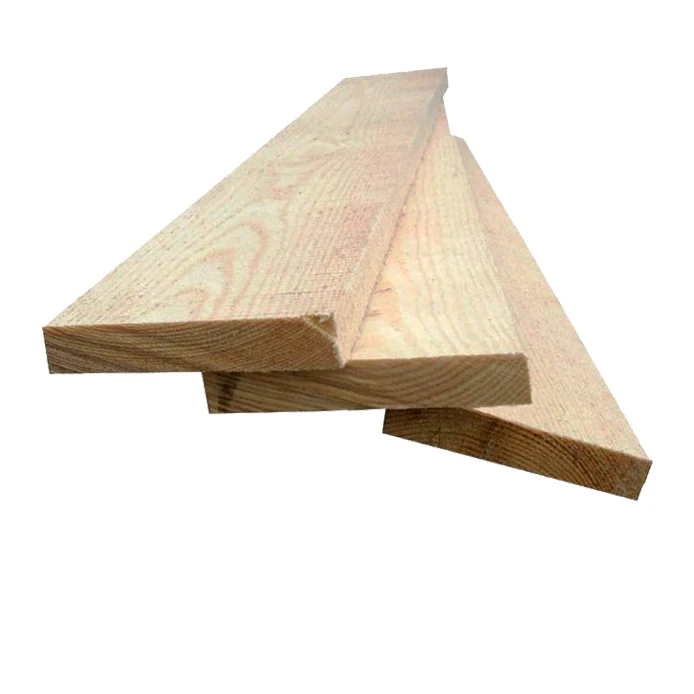 Wholesale Pine Edged Wooden Board Timber Lumber Solid Board Wooden Planks For Construction Industrial Wood