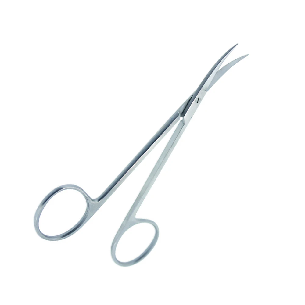 Surgical Top Quality Iris Super Cut Scissors: 4.5 Inches with Curved Blade and Sharp Point, Made From German Steel for Surgery