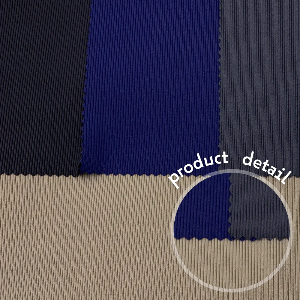 2022 Polyamide/Elastane Rib Fabric for Gym Wear
