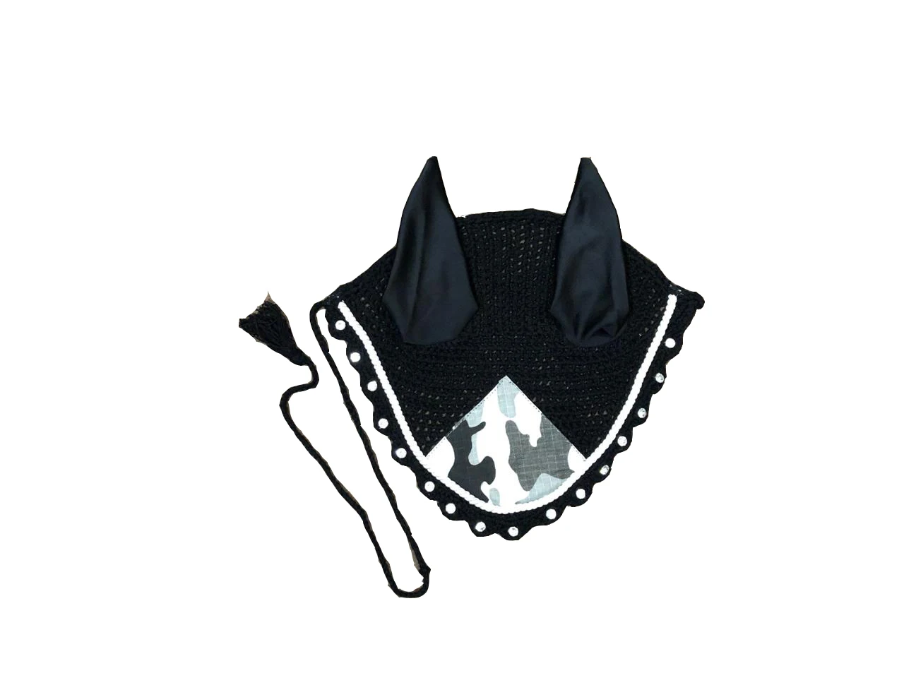 High Quality Customizable Cotton Ear Net Bonnet for Horse Racing Perfect Fit Horse Accessories