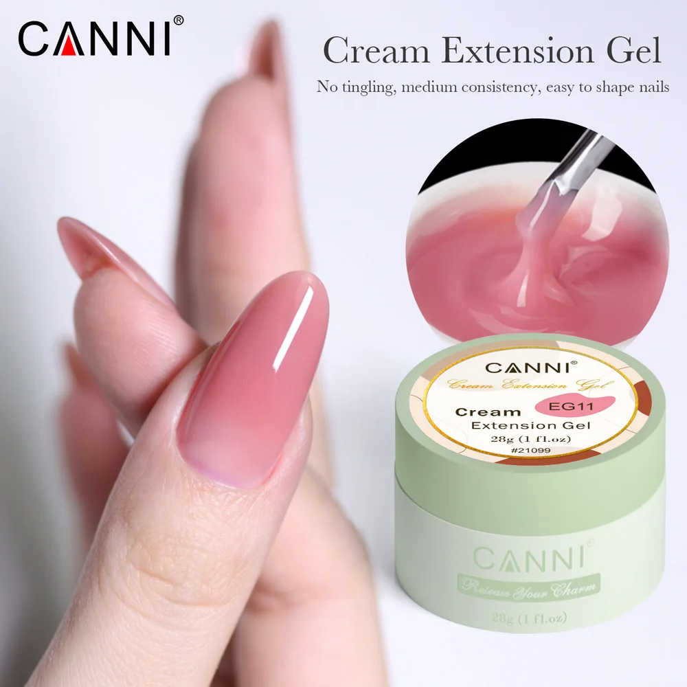 CANNI New 28g Functional Gel Thick Extension Fiber Fix Hard Base &Top Coat Nail Gel Mixing Nail Art Design Cure Construct Gel