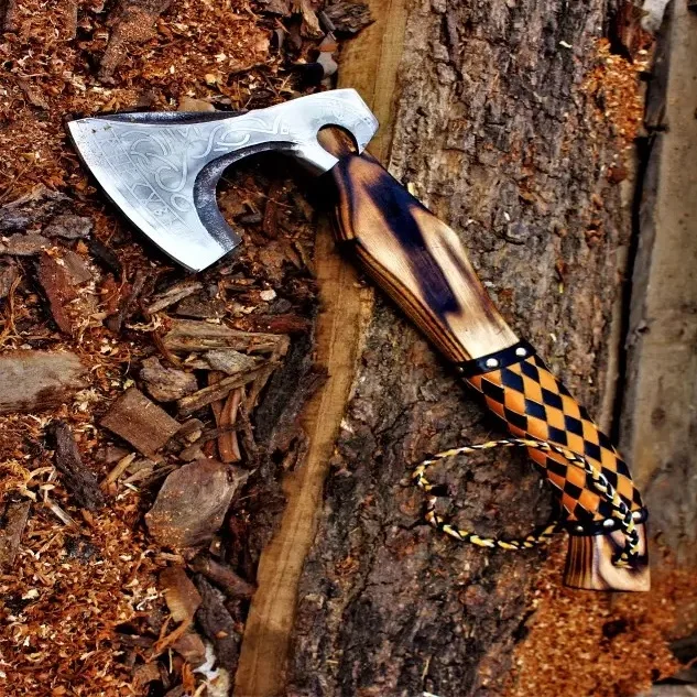 factory price Hand Forged Carbon Steel 45 C Viking Axe, Hand made Axe, Axe