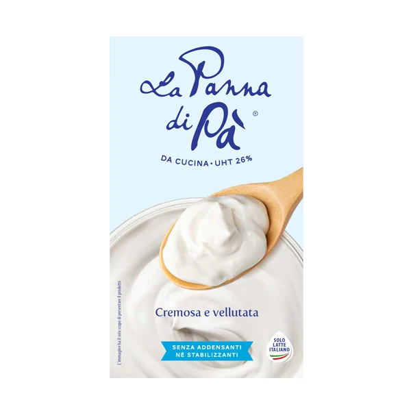 High quality Italian Cream La panna di Pa 26% Tetrabrick 1L for HORECA and shop