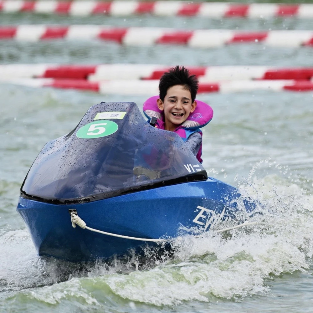 Factory Price 2 People Seat Outboard Yacht Water EL RC Used Racing Toy Mini Electric E Jet Ski Jetski Ship Motor Boat Motorboat