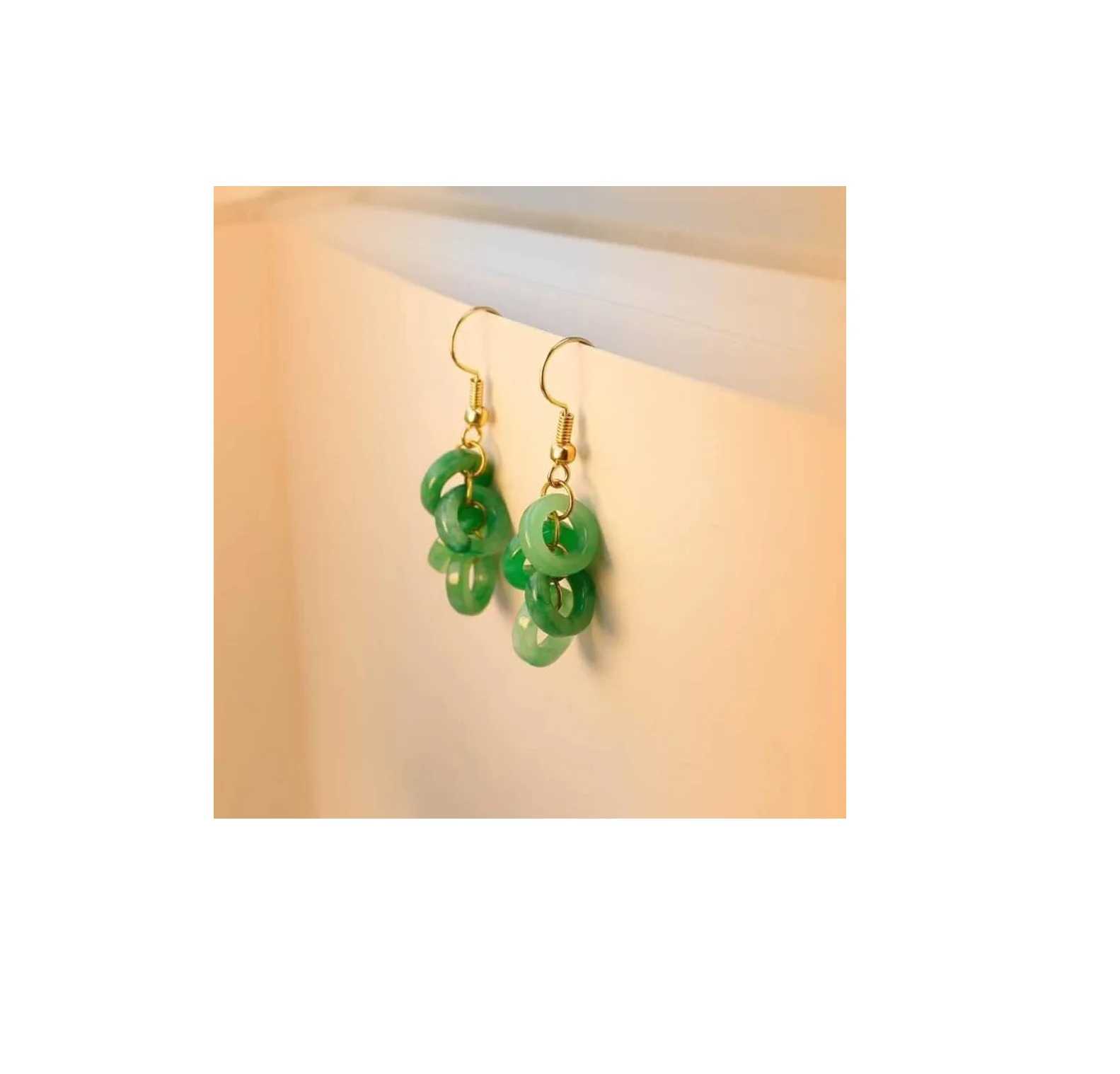 Fashion Resin and Earring Brass Gold Plated Earrings U Shape Acrylic Earrings for customized size hot sale