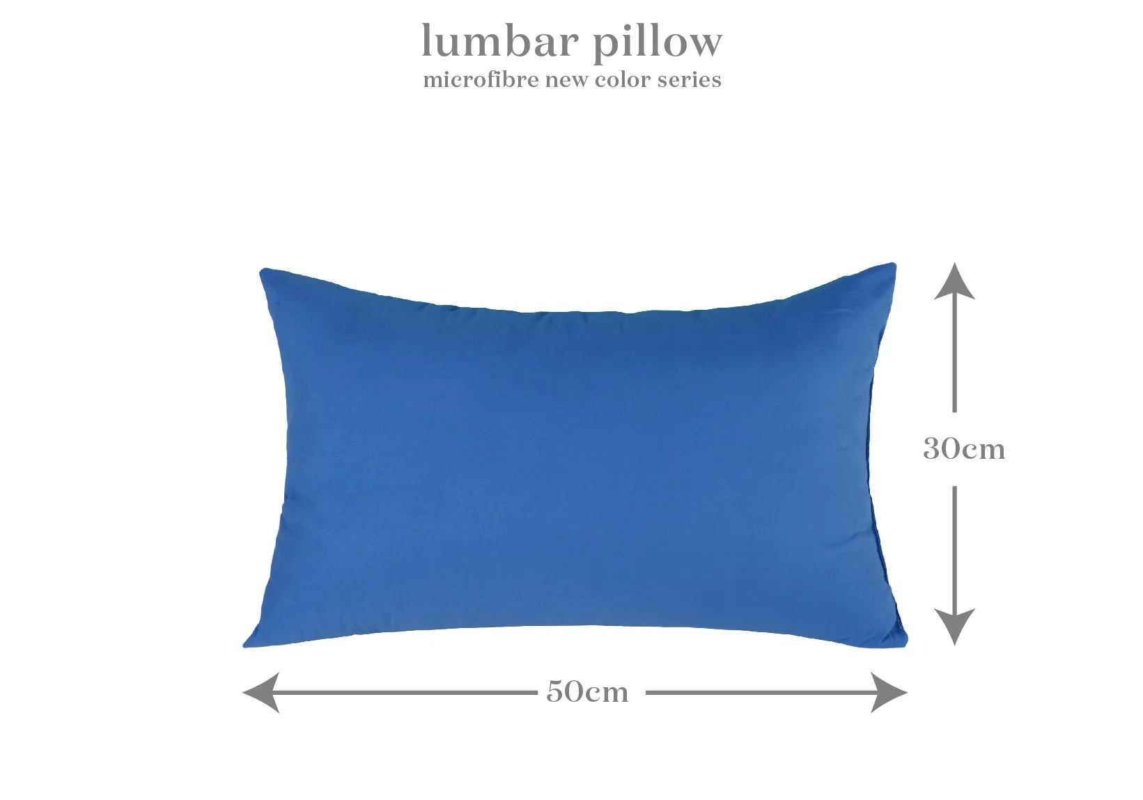 Cheapest Price 30cm x 50cm Premium Microfiber Filled Supportive Lumbar Pillow For Daily Home and Office Chair Use