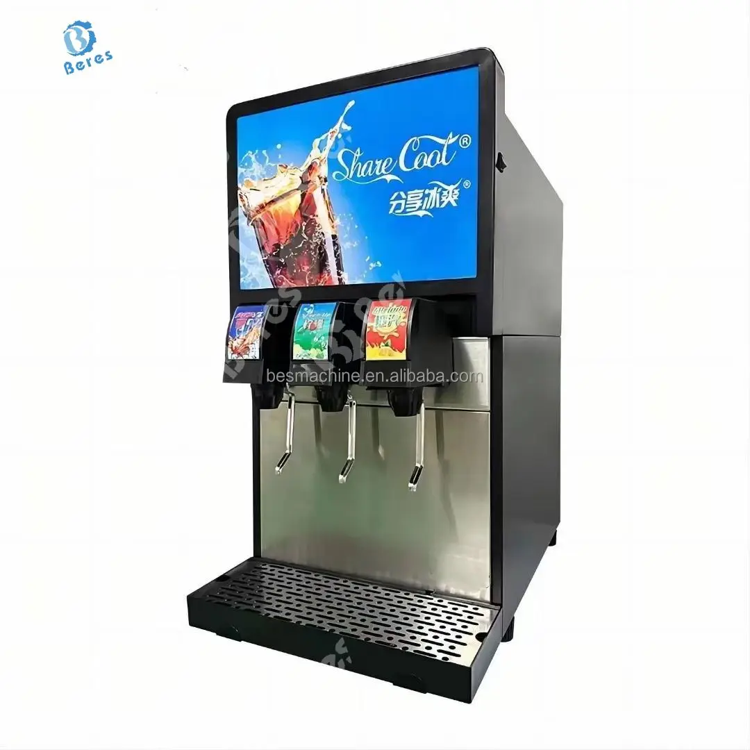 Easy Operate Soda Fountain Post Mix Dispenser Soda Beverage Dispenser Iced Cola Drink Dispenser