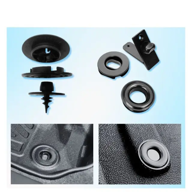 Автомобильные коврики TPR Заводские всепогодные автомобильные 3D для 2018-2023 Jeep Wrangler JL неограниченный передний набор