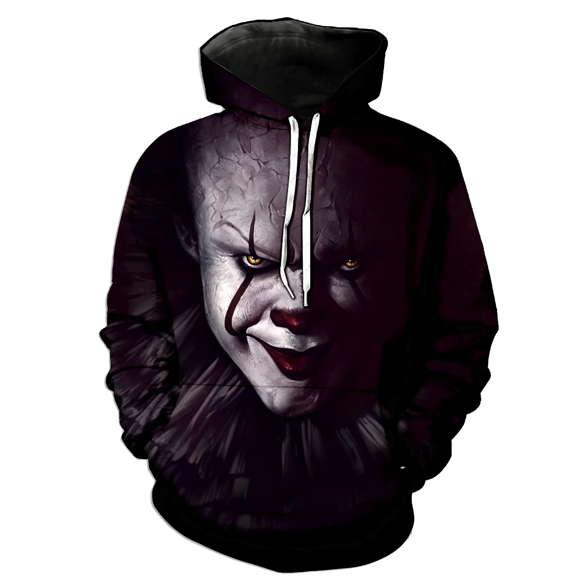 Hot Joker 3D Printed Hoodies Men Horror Movie Men Casual Fashion Funny Oversized Pullover Hoodies