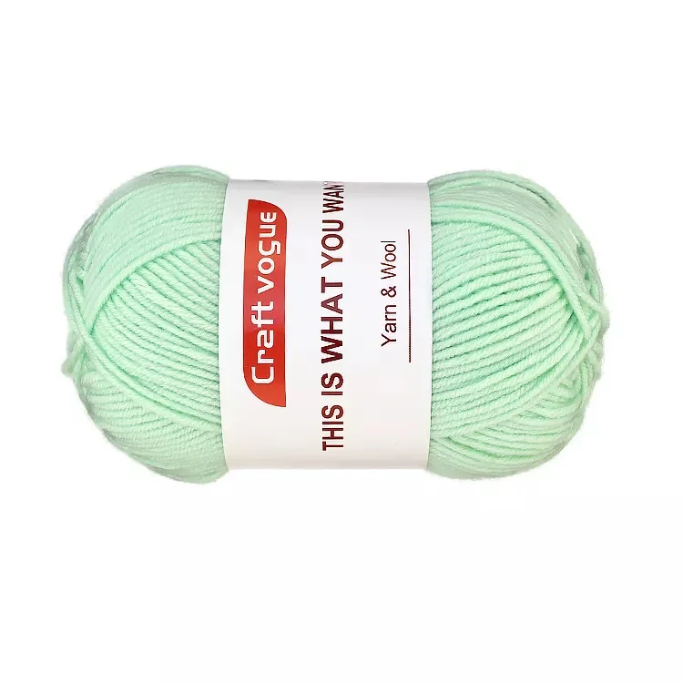2022 Hot Sale 100% acrylic yarn Soft Worsted hand knitting Baby Yarn 50g  milk cotton yarn for knitting