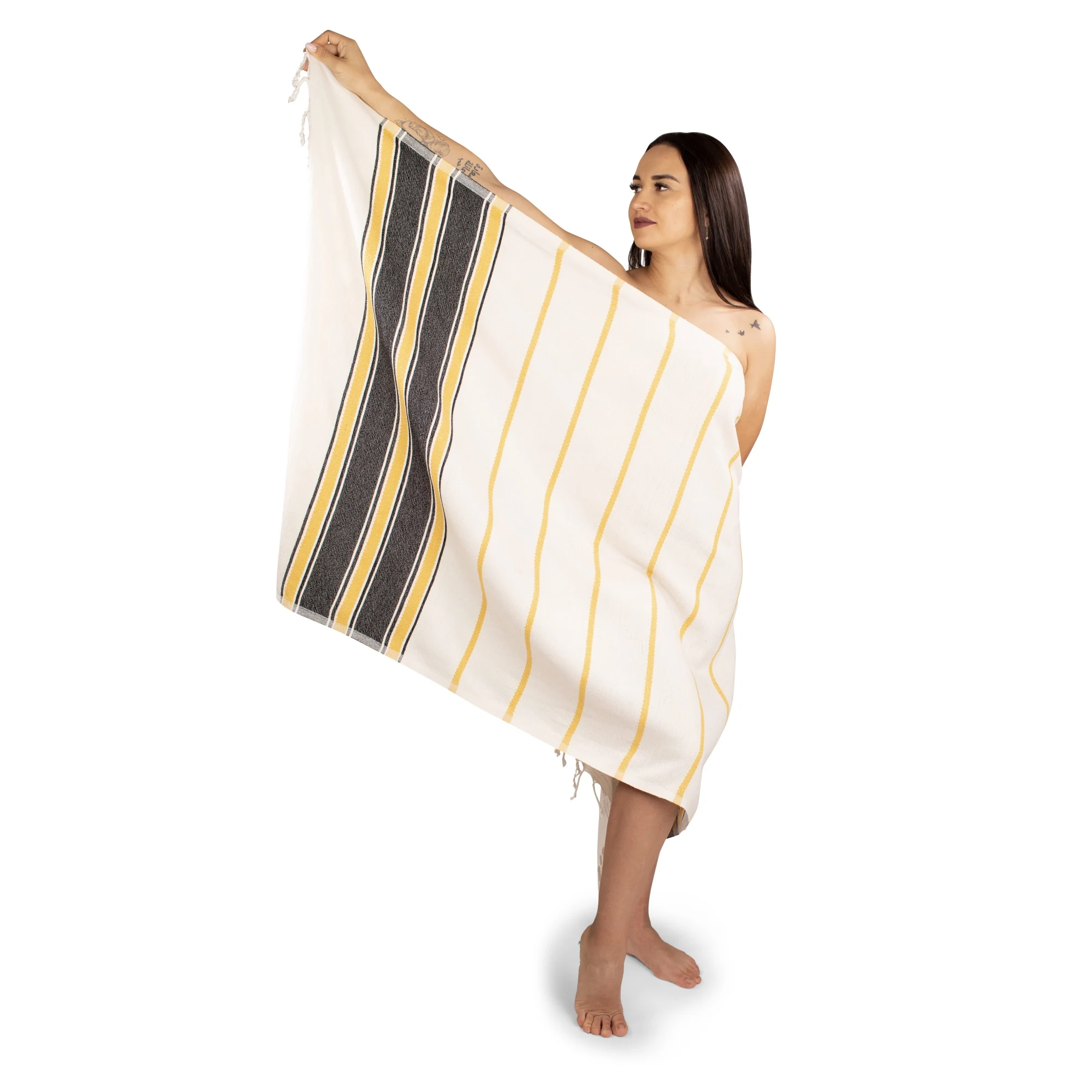 Quick-Dry Cotton Turkish Beach Towel Hammam Peshtemal for Spa Bathroom or Hotel Use Home Textiles from Turkey